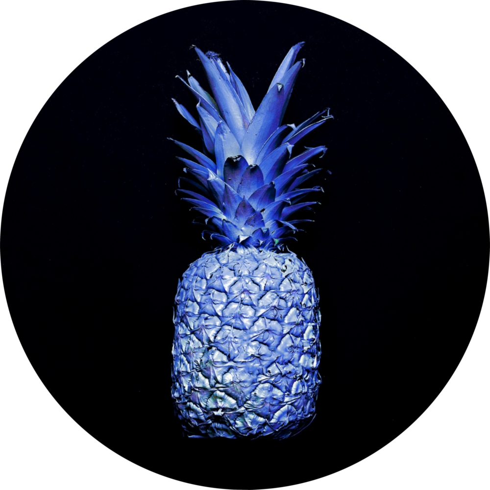 Arte de pared de vidrio de Piña