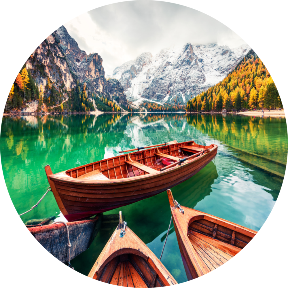 Arte della parete di vetro Kayak