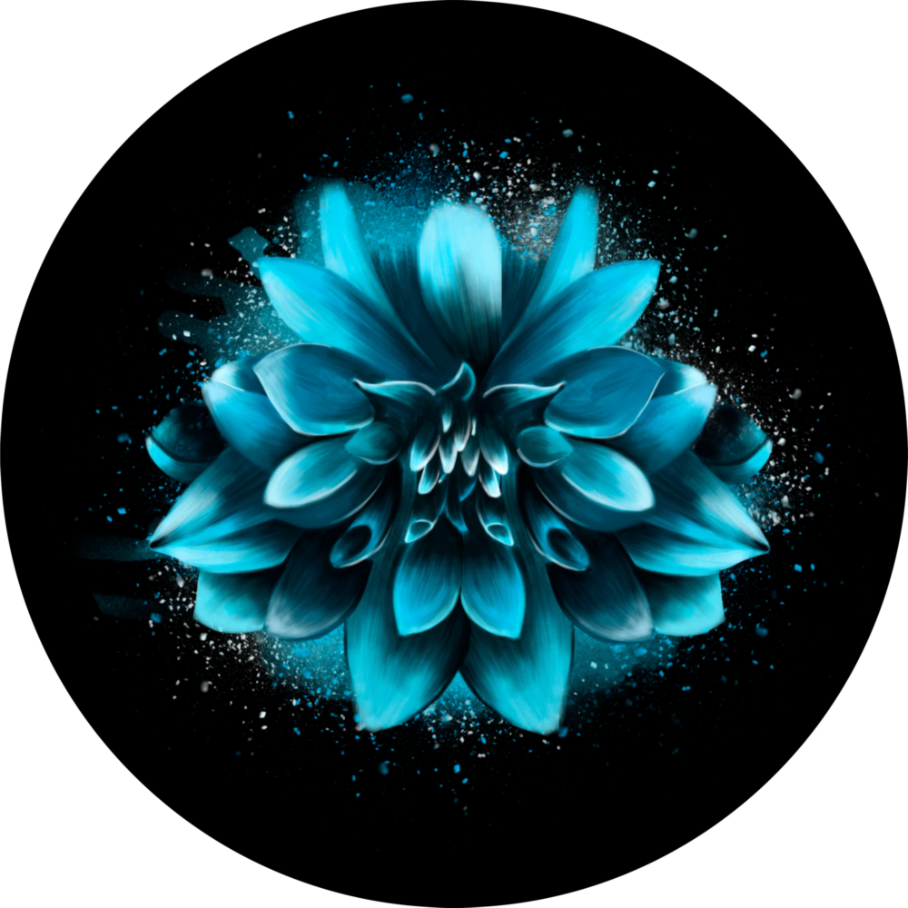 Flower Glass Wall Art