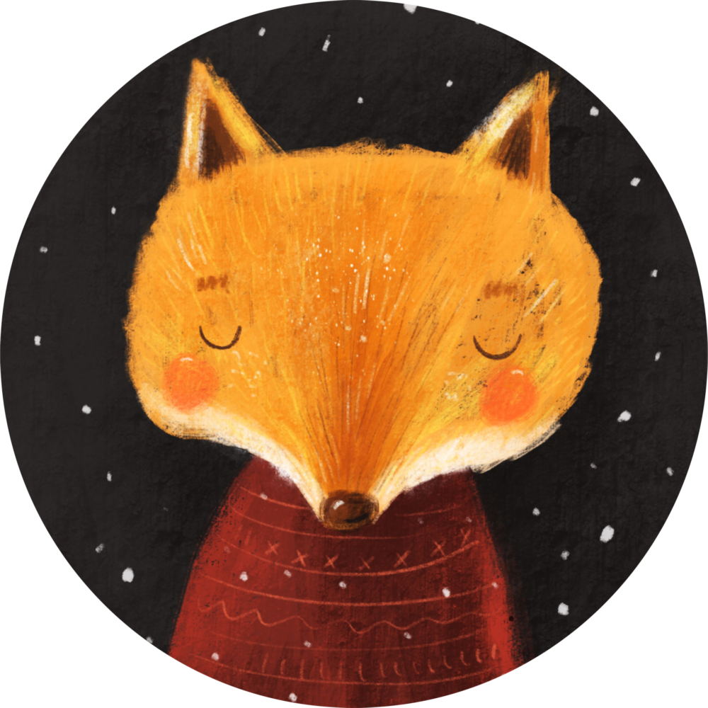 Fox Glass Wall Art