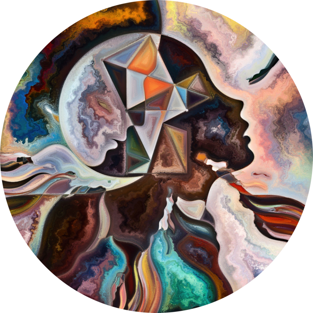 Meditation Glass Wall Art