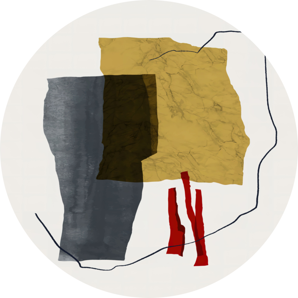 Arte della parete di vetro Pezzi astratti