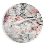 Mármol gris y rosa pálido cuadro de cristal - 60x60 cm