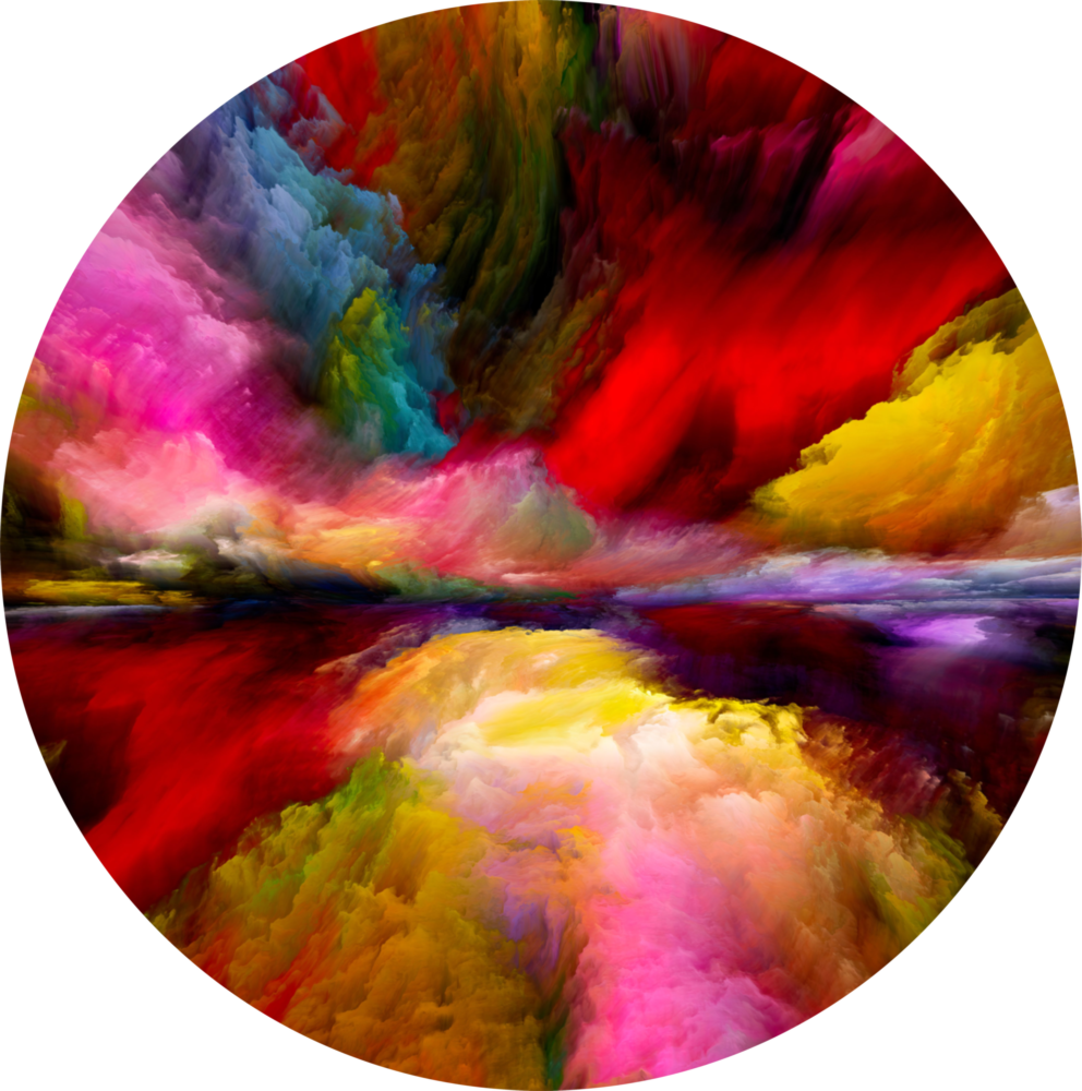 Explosion de couleur Impression sur verre