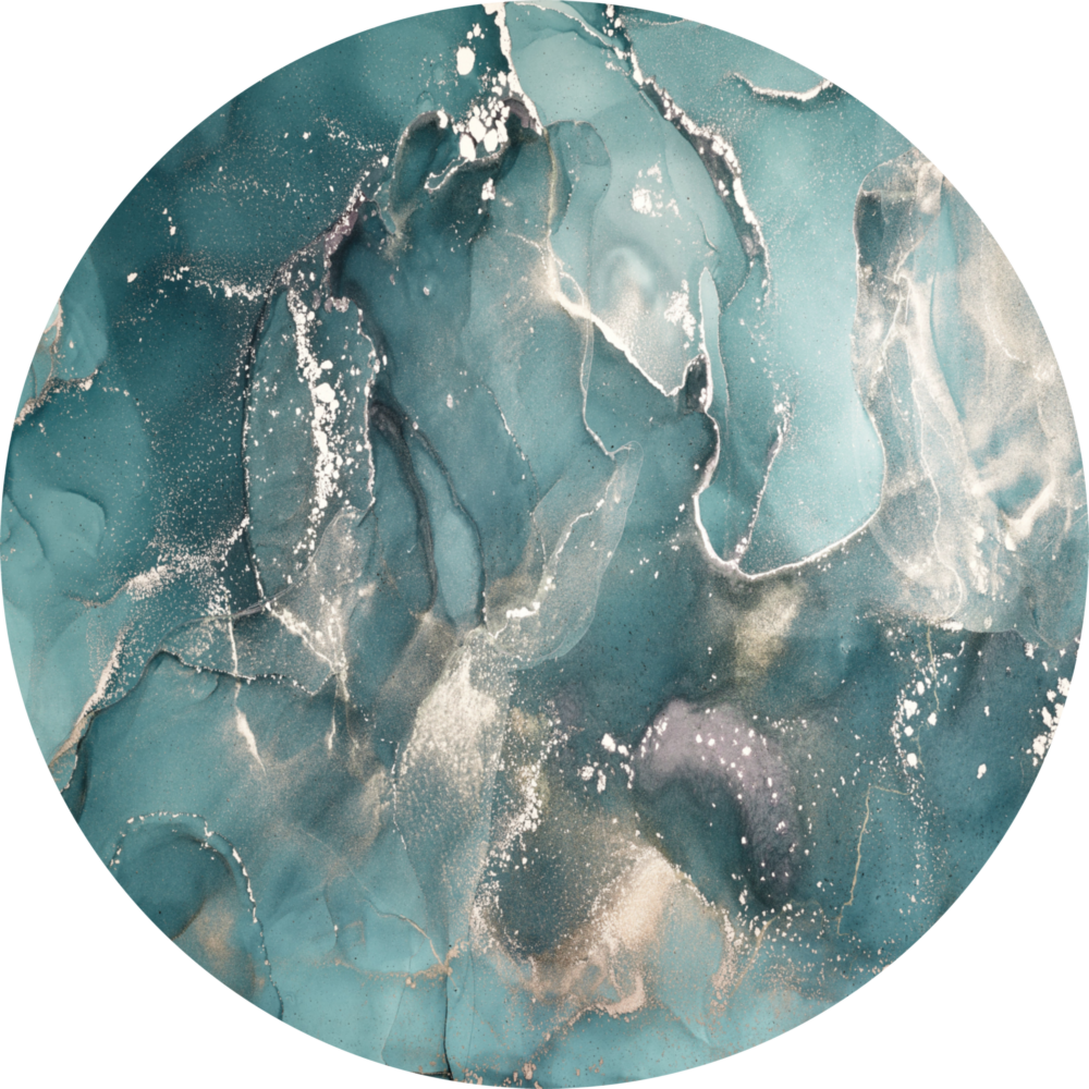 Arte della parete di vetro Flusso astratto