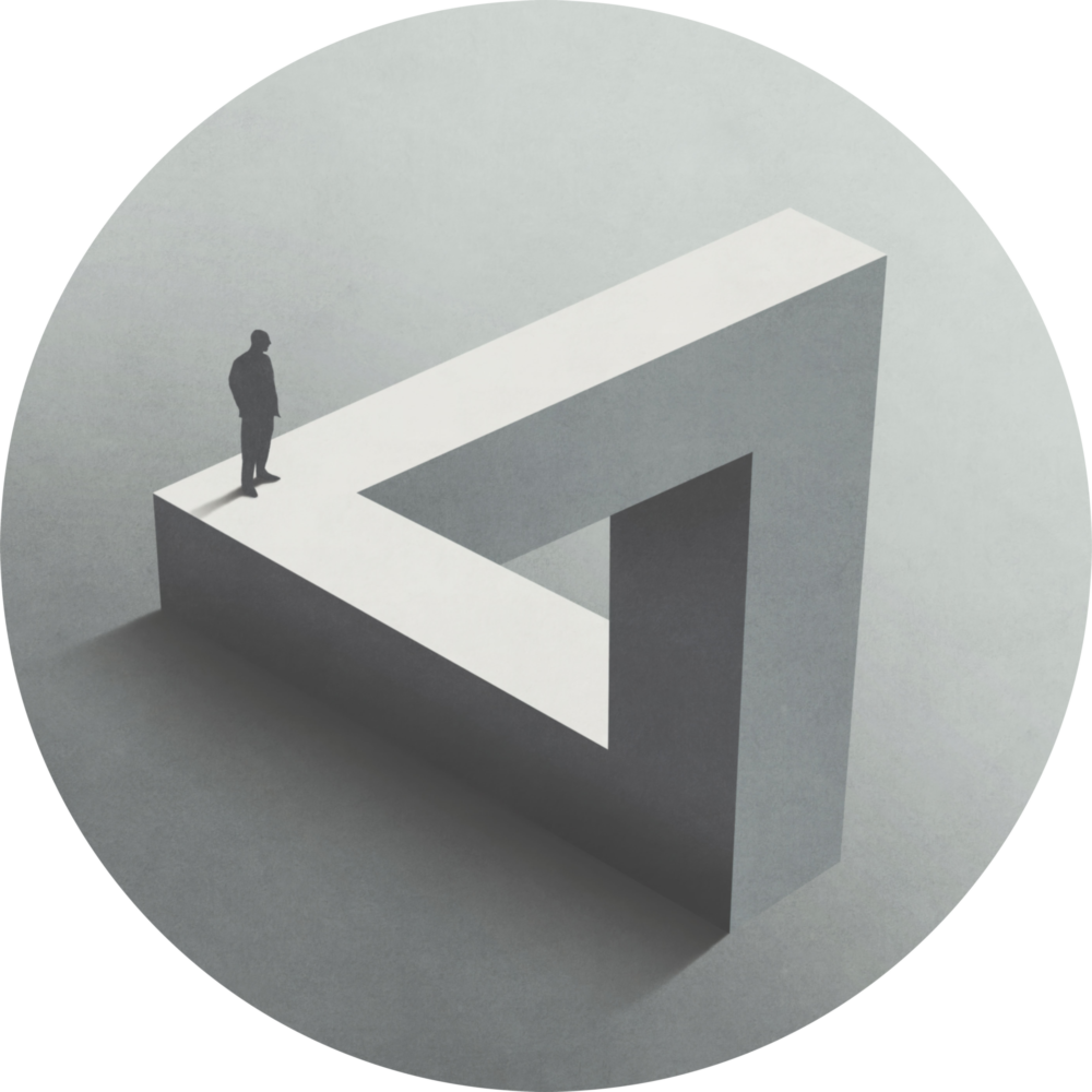 Arte de pared de vidrio de Laberinto