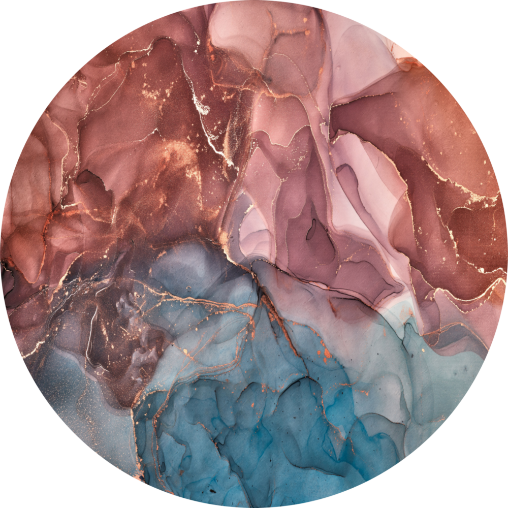 Arte della parete di vetro Marmo arancione