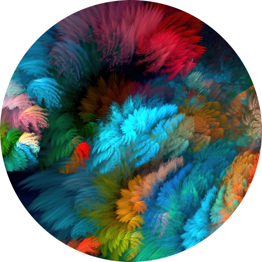 Explosion de couleur Impression sur verre