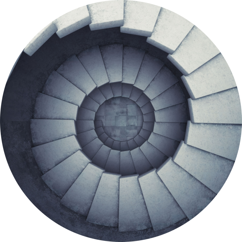 Arte della parete di vetro Scala