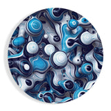 Quadro in vetro Elegante mix di blu - 60x60 cm