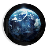 Sunrise Over Blue Earth Glass Wall Art - 60x60 cm