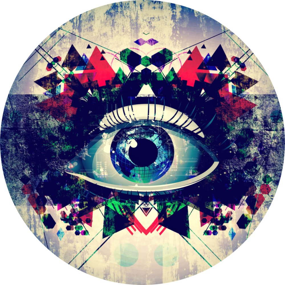 Arte de pared de vidrio de Ojo