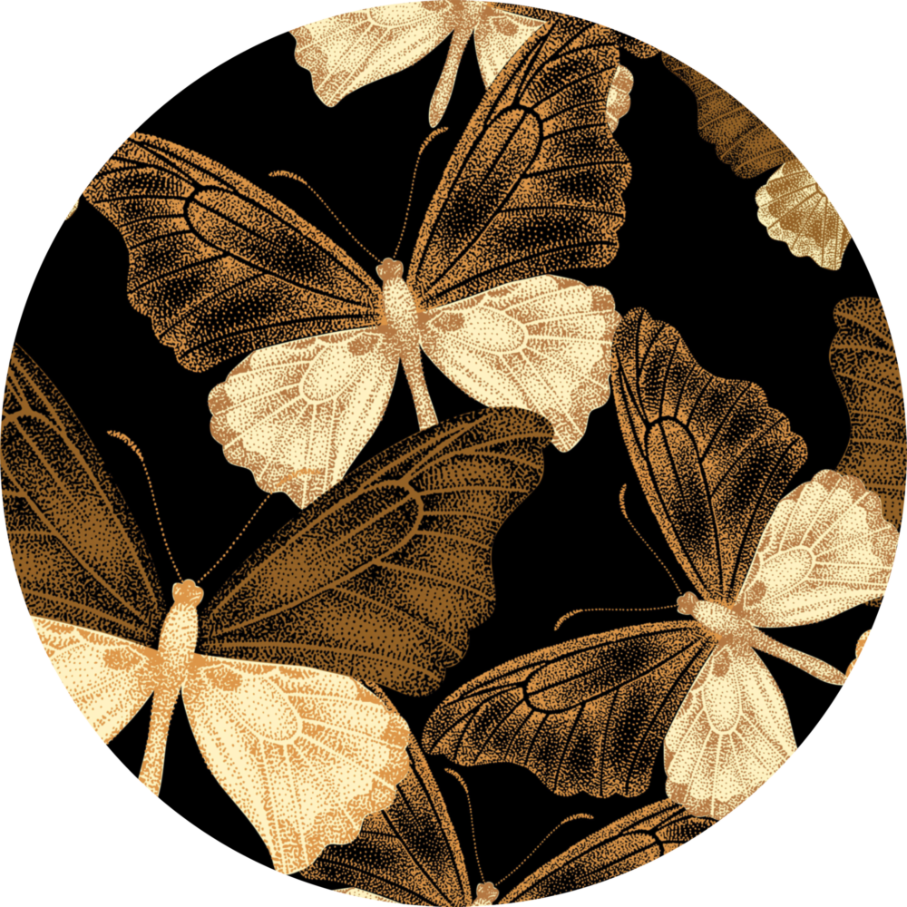 Butterflies Glass Wall Art