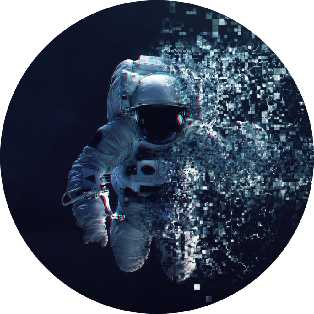 Astronaute Impression sur verre