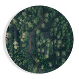 Quadro in vetro Foresta verde - 60x60 cm