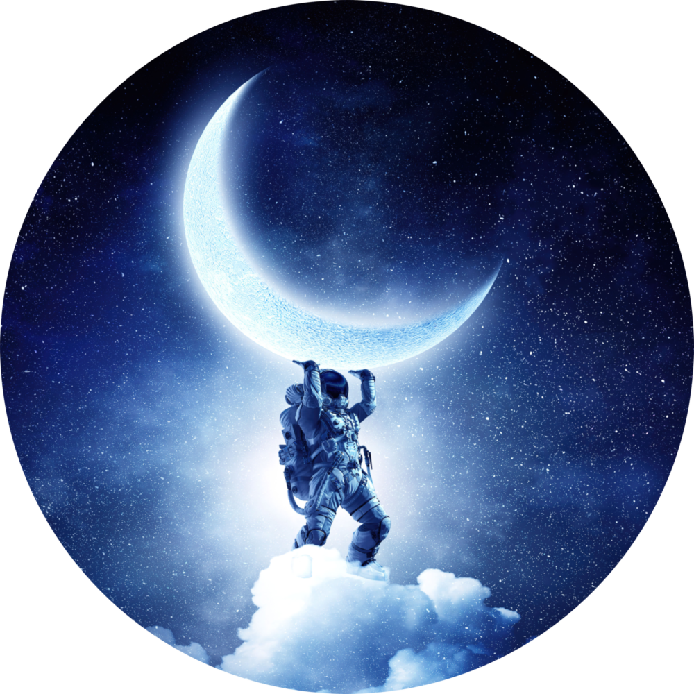 Moon Bearer Glass Wall Art