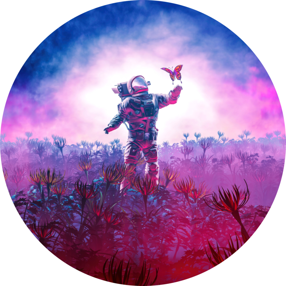 New Worlds Glass Wall Art