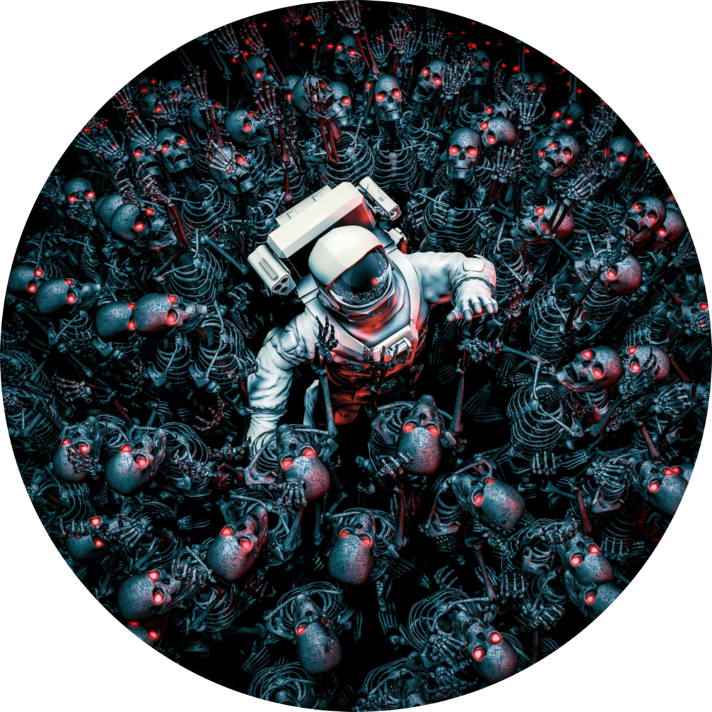 Arte de pared de vidrio de Cementerio de Android