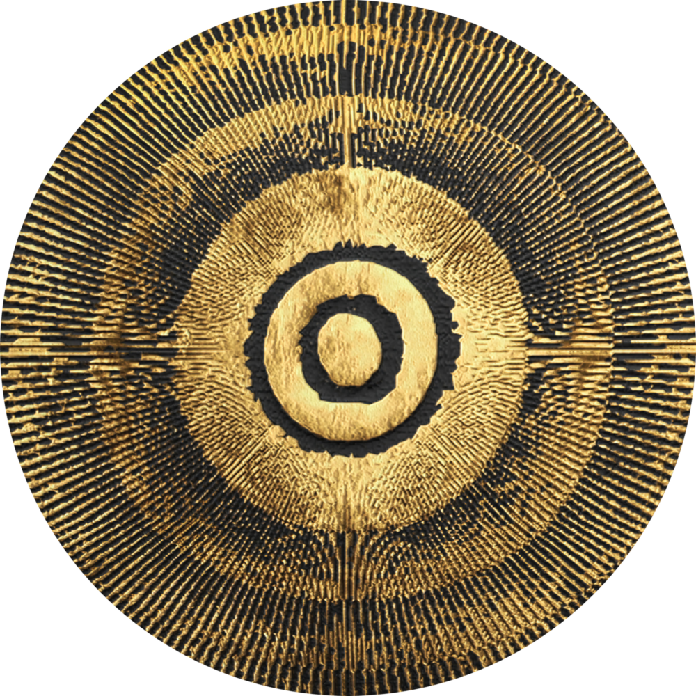 Abstract Loop Glass Wall Art