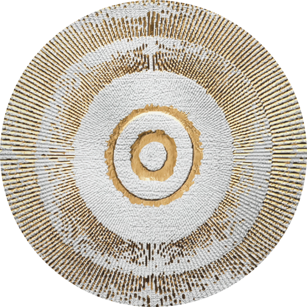 Arte della parete di vetro Loop astratto