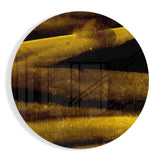 Crestas superpuestas espolvoreadas de oro cuadro de cristal - 60x60 cm