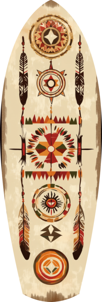 Aztech Patterns Glass Wall Art