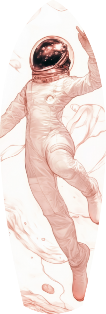 Astronaut in the Ocean Glass Wall Art