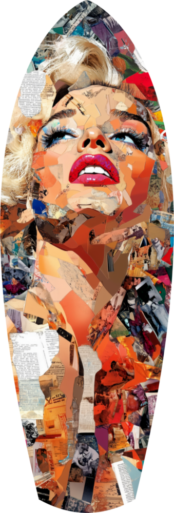 Marilyn Monroe The Shiniest Star Glass Wall Art