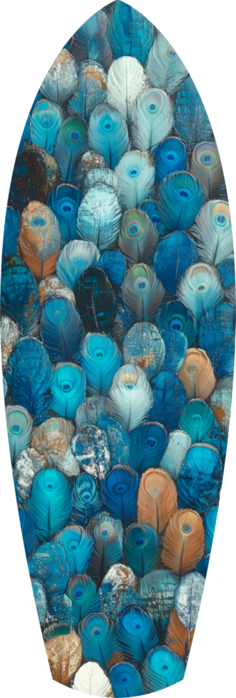 Feathers of the Haven Glass Wall Art