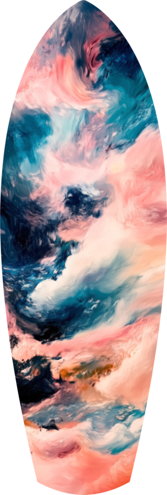 Wavy Ocean Glass Wall Art