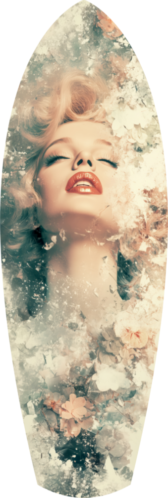 Floral Madonna Glass Wall Art