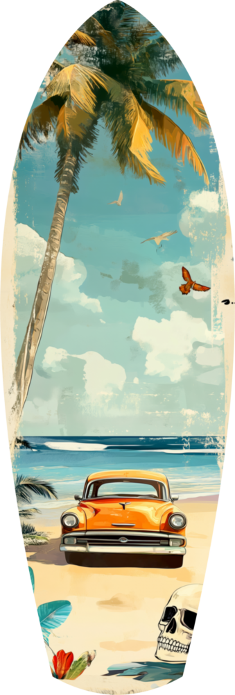 Timeless by the Sea V4 Glass Wall Art