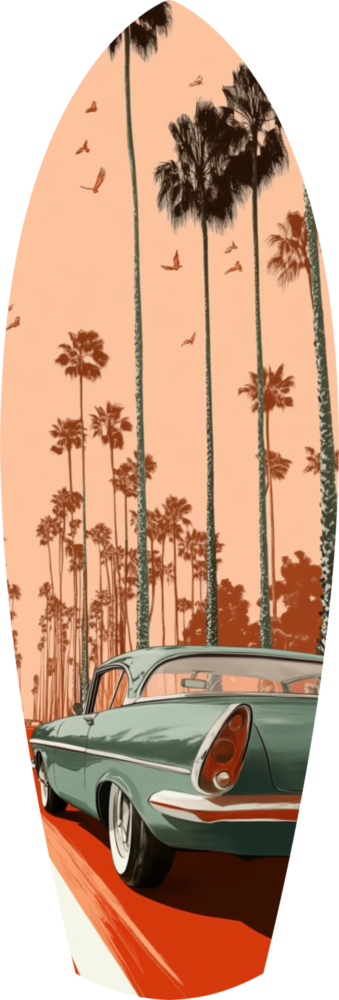 California Dreams V2 Glass Wall Art