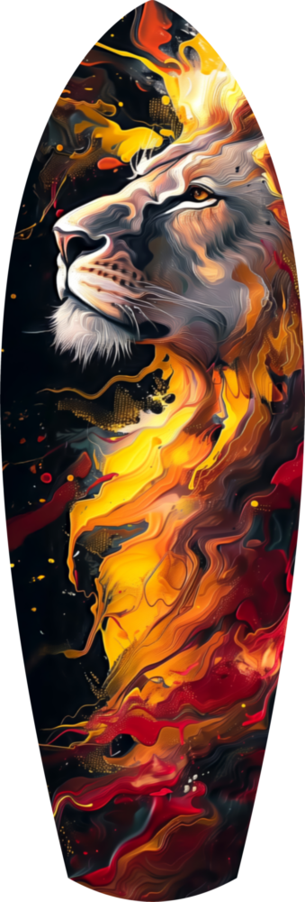 Lion Pride V4 Glass Wall Art