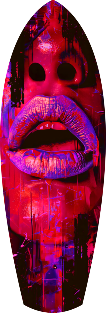Colorful Lips V5 Glass Wall Art