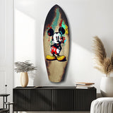 Graffiti Mouse Pop Art Glass Wall Art.