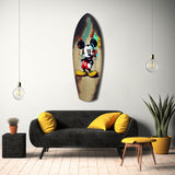 Graffiti Mouse Pop Art Glass Wall Art.