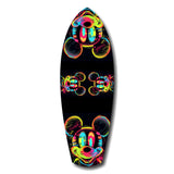 Neon Cartoon Mouse Pop Art Tempered Glass Wall Art.