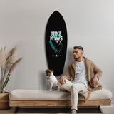 Teal Sole Sneaker Streetwear Pop Art Glass Wall Art.