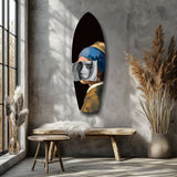 Pearl Earring Modern Renaissance Glass Wall Art.
