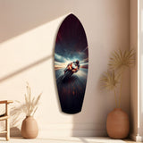 Motorcycle Racer Speed Lines Tempered Glass Wall Art.