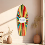 Positive Energy Sunburst Folk Art Glass Wall Art.