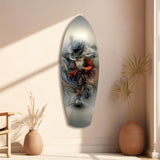 White-Bearded Wizard Steampunk Glass Wall Art.