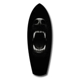Beast Fangs Close-Up Dark Glass Wall Art.