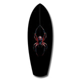 Hanging Spider Dark Macro Glass Wall Art.