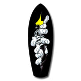 Anime Fighter Bandage Hands Manga Glass Wall Art.