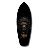 Crowned Lion King Regal Majesty Glass Wall Art.