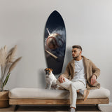 Vintage Baseball Bat Smoke Dramatic Glass Wall Art.