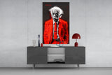 Albert Einstein's Colorful World Glass Wall Art || Designer Collection