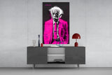 Albert Einstein's Colorful World Glass Wall Art || Designer Collection